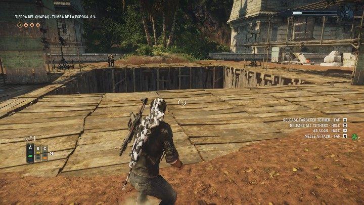 Głowa musi wpaść do widocznej na powyższym obrazku przepaści - Just Cause 4: Tumba De Las Esposa | Grobowce - Just Cause 4 - poradnik do gry