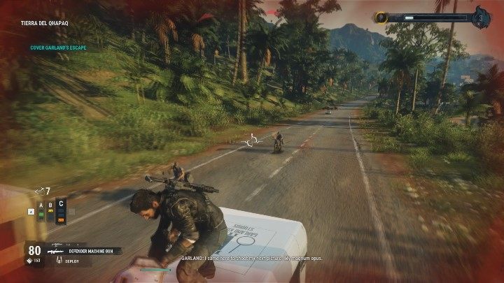 Teraz użyj linki, aby dostać się na samochód Garland - Just Cause 4: Nowa gwiazda Garland King (Zadania Garland) - solucja - Just Cause 4 - poradnik do gry