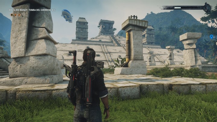 Po dotarciu do grobowca od razu ujrzysz głowę posągu umieszczoną na szczycie ruin - Just Cause 4: Tumba Del Guerrero | Grobowce - Just Cause 4 - poradnik do gry
