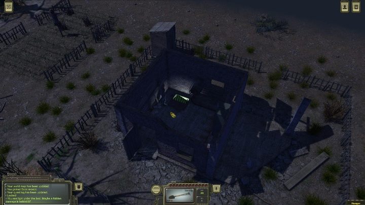 Otwórz klapę i zejdź do schronu ukrytego pod chatką - Jak otworzyć schron w Ostradnoye w grze ATOM RPG? - ATOM RPG - poradnik do gry