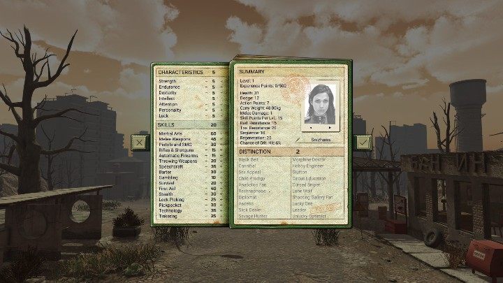 Grę ATOM RPG rozpoczniesz od stworzenia swojej postaci - Początek rozgrywki - Solucja ATOM RPG - ATOM RPG - poradnik do gry