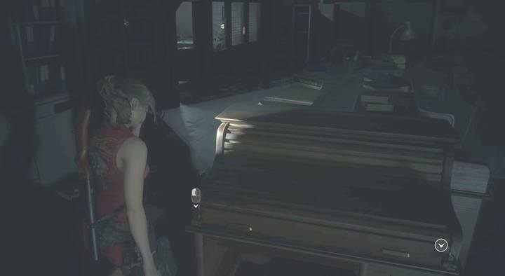 Biurko Leona - Jak otworzyć biurko Leona? | Sekrety na Posterunku Policji | Resident Evil 2 - Resident Evil 2 - poradnik do gry