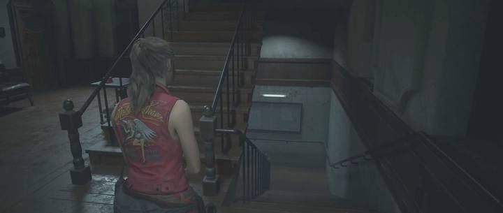 Zejście do Pokoju przesłuchań - Jak odblokować wszystkie bronie w Resident Evil 2? - Resident Evil 2 - poradnik do gry