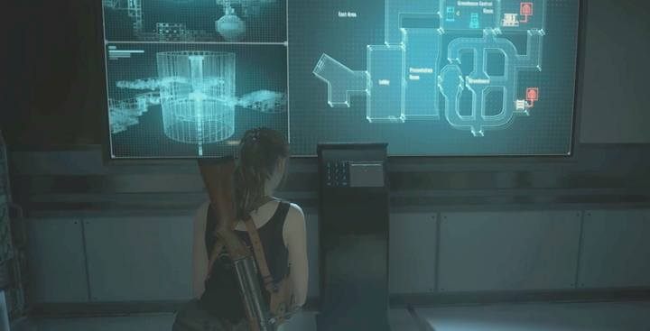Terminal komputera - Gniazdo. Jak zdobyć III poziom uprawnień w ogrodzie? | Resident Evil 2 - Resident Evil 2 - poradnik do gry
