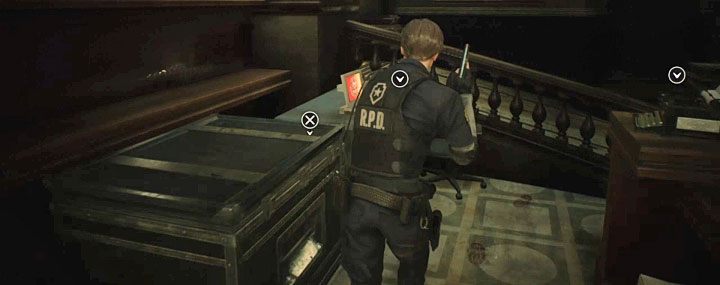 Wszystkie niepotrzebne przedmioty możesz składować w dużych skrzyniach podobnych do tej z powyższego obrazka - Co robić z niepotrzebnymi przedmiotami w Resident Evil 2? - Resident Evil 2 - poradnik do gry