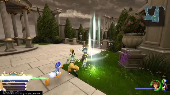 Aby zapisać grę, musisz dotrzeć do zielonego, wirującego kręgu, który często ulokowany jest w bezpiecznych lokacjach - Jak zapisywać grę w Kingdom Hearts 3? - Kingdom Hearts 3 - poradnik do gry