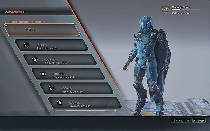 Nagroda: Nowy slot na komponent (Component) - Awansowanie na wyższe poziomy doświadczenia w Anthem - Anthem - poradnik do gry
