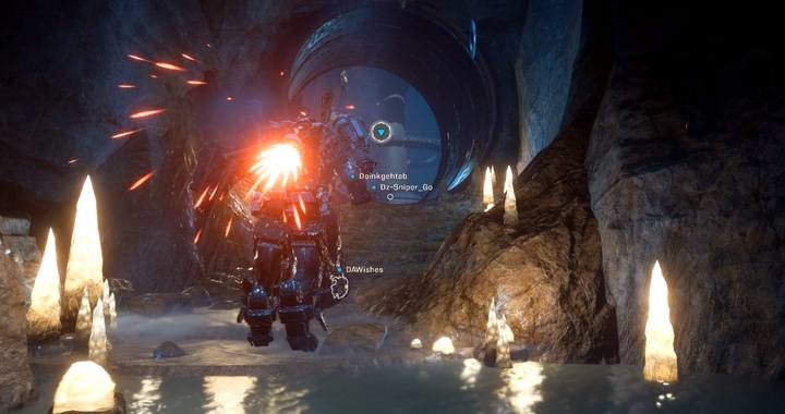 Drugi bug również występuje w tej jaskini, jednak nawet gdy wszystko idzie dobrze - Kopalnie Tyrana | Fortyfikacje w Anthem - Anthem - poradnik do gry