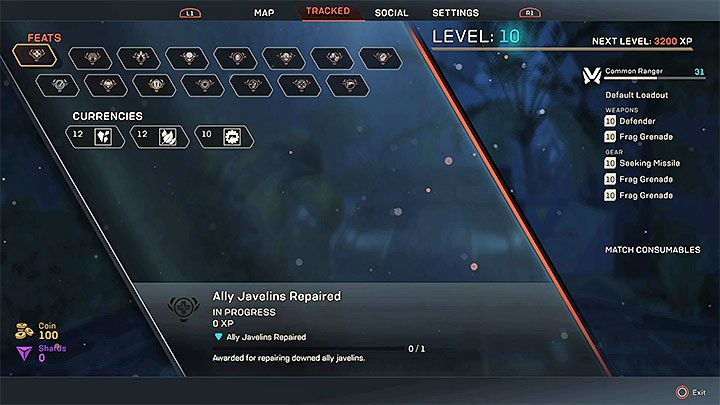 Wyczyny (Feats) są jedną z kategorii wyzwań w grze Anthem - Jak szybciej zdobywać xp w Anthem? - Anthem - poradnik do gry