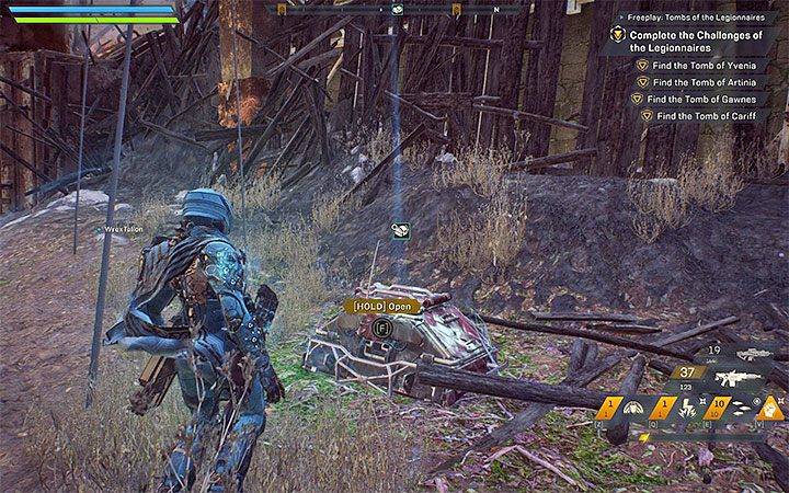 Ciekawym pomysłem na odnajdywanie skrzyń jest szukanie okazji do zaliczania wydarzeń (World Events) w trybie swobodnej gry (Freeplay) - Grobowce Legionistów | Solucja do gry Anthem - Anthem - poradnik do gry
