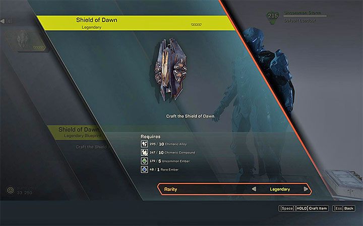 Stworzenie Tarczy Świtu wymaga poświęcenia składników do craftingu - Wykucie Tarczy Świtu | Solucja do gry Anthem - Anthem - poradnik do gry