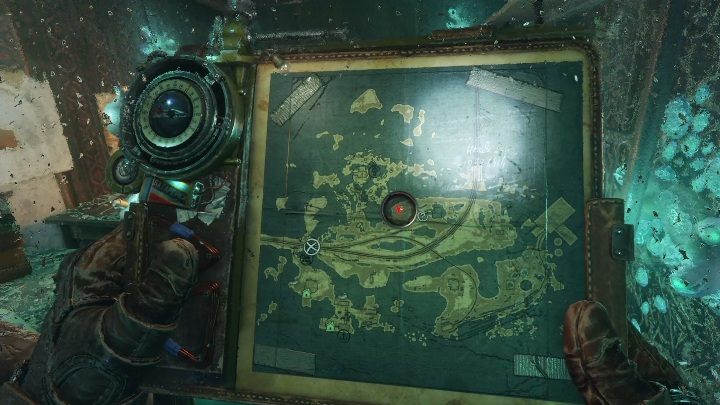 Po zachodniej stroni torów natrafisz na zniszczony kontener - Metro Exodus: Wołga - Ulepszenia i ciekawe miejsca, mapa, lista - Metro Exodus - poradnik do gry