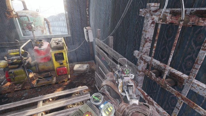 W jednym z budynków znajdziesz urządzenie na paliwo - Metro Exodus: Wołga - Ulepszenia i ciekawe miejsca, mapa, lista - Metro Exodus - poradnik do gry