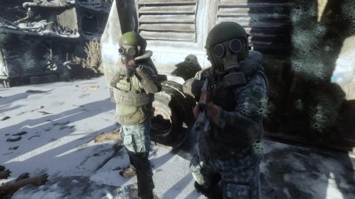 Niedługo potem wejdziecie do samochodu, myśląc, ze to wasi towarzysze - nic bardziej mylnego - Metro Exodus: Podróż z Anną po mieście, Moskwa - solucja - Metro Exodus - poradnik do gry