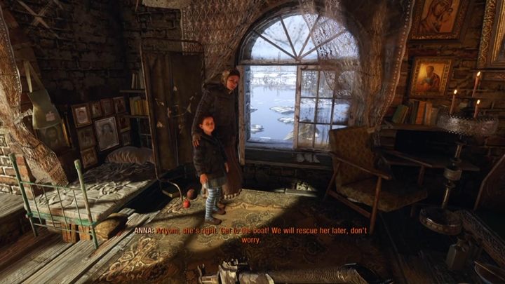Wyjdź na ląd i idź schodami aż na samą górę - Metro Exodus: Ucieczka z cerkwi, Wołga - solucja - Metro Exodus - poradnik do gry
