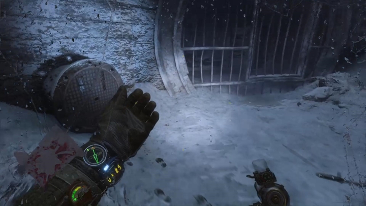 Po krótkim spacerze dotrzecie do zaśnieżonego pomieszczenia - Metro Exodus: Wędrówka po metrze i odnalezienie chłopca, Martwe Miasto - solucja - Metro Exodus - poradnik do gry
