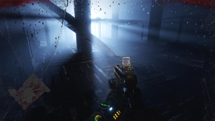 Po wszystkim idź na górę i przejdź starymi rusztowaniami dalej - Metro Exodus: Kryjówka Kirilla i wyprawa po lekarstwo, Martwe Miasto - solucja - Metro Exodus - poradnik do gry