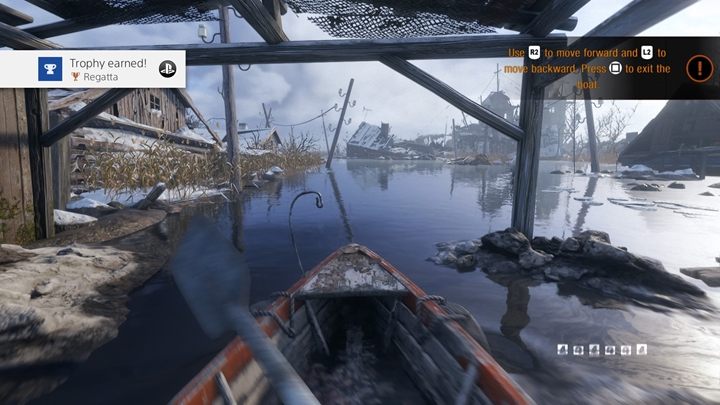 Opis: Wsiądź do łodzi - Metro Exodus: Trofea/Osiągnięcia - lista - Metro Exodus - poradnik do gry