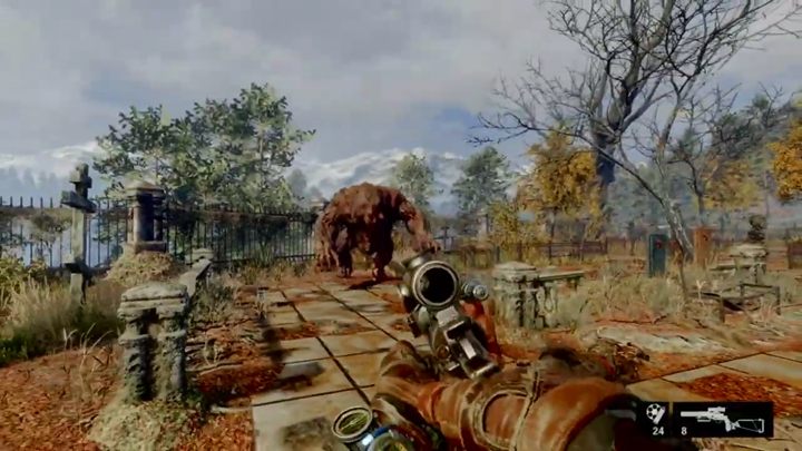 Opis: Staw czoło niedźwiedziowi przy pierwszym spotkaniu - Metro Exodus: Trofea/Osiągnięcia - lista - Metro Exodus - poradnik do gry