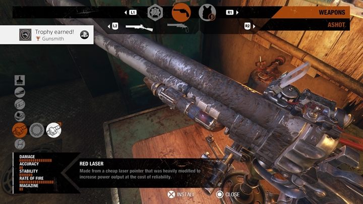 Opis: Zainstaluj modyfikację z każdej kategorii na pojedynczej broni - Metro Exodus: Trofea/Osiągnięcia - lista - Metro Exodus - poradnik do gry