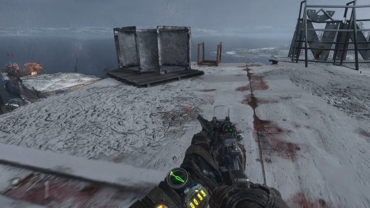 Na samym końcu budynku znajdziesz drabinę - Metro Exodus: Kradzież łodzi w porcie, Wołga - solucja - Metro Exodus - poradnik do gry