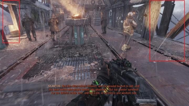 Na górnym pokładzie zobaczysz dużą grupę przeciwników - Metro Exodus: Baza kultystów, Wołga - solucja - Metro Exodus - poradnik do gry