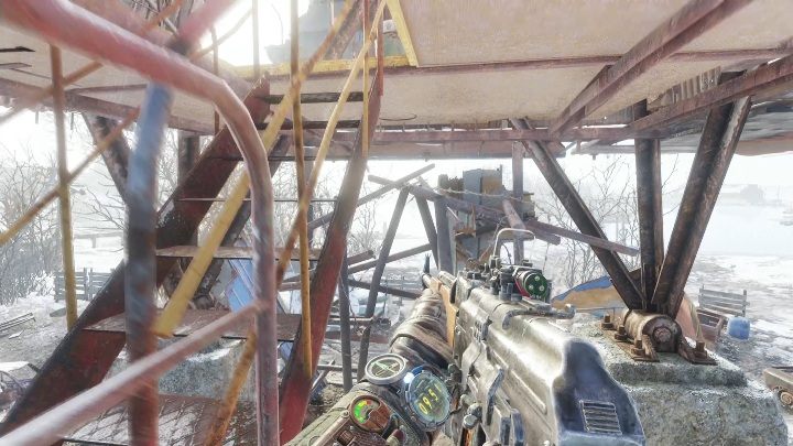 Na górę dostaniesz się za pomocą schodów - Metro Exodus: Gitara - gdzie jest? - Metro Exodus - poradnik do gry