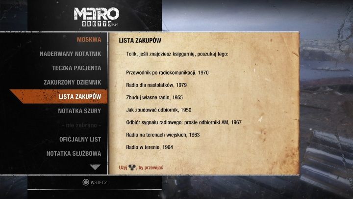 10 - Metro Exodus: Moskwa - Dzienniki i pocztówki, lista wszystkich - Metro Exodus - poradnik do gry