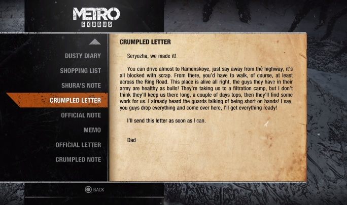 13 - Metro Exodus: Moskwa - Dzienniki i pocztówki, lista wszystkich - Metro Exodus - poradnik do gry