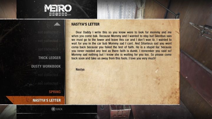 1 - Metro Exodus: Wiosna i Jamantau - Dzienniki i pocztówki, lista wszystkich - Metro Exodus - poradnik do gry