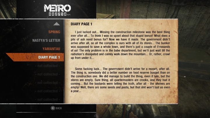 2 - Metro Exodus: Wiosna i Jamantau - Dzienniki i pocztówki, lista wszystkich - Metro Exodus - poradnik do gry