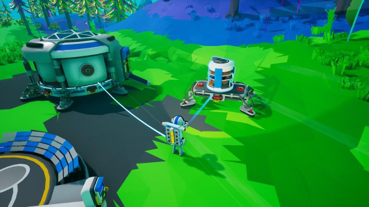 Na platformie startowej umieść natleniacz, a następnie podłącz do niego przewody. - Jak połączyć przewody z natleniaczem w Astroneer? - Astroneer - poradnik do gry