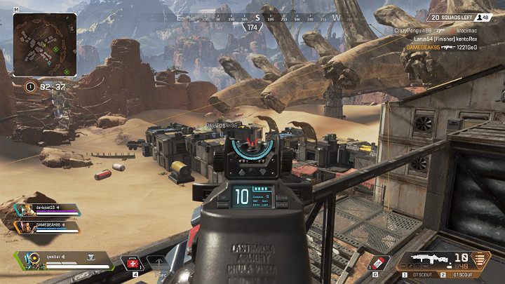Każda broń w Apex Legends posiada dodatkowy celownik, który w znacznym stopniu wpływa na jej celność - Strzelanie i balistyka pocisków w Apex Legends - Apex Legends - poradnik do gry