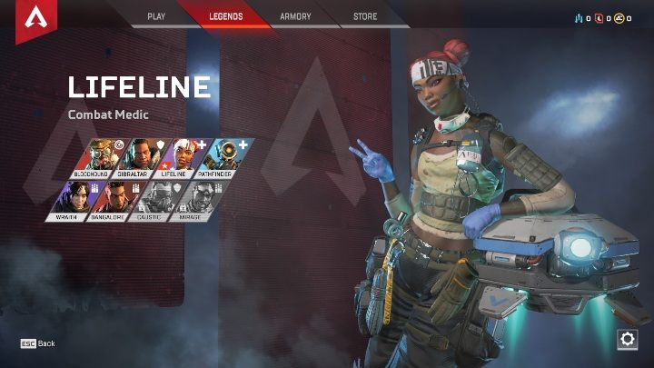 W tym momencie, w grze możesz wybrać jednego z ośmiu bohaterów - Porady na start - jak grać w Apex Legends? - Apex Legends - poradnik do gry