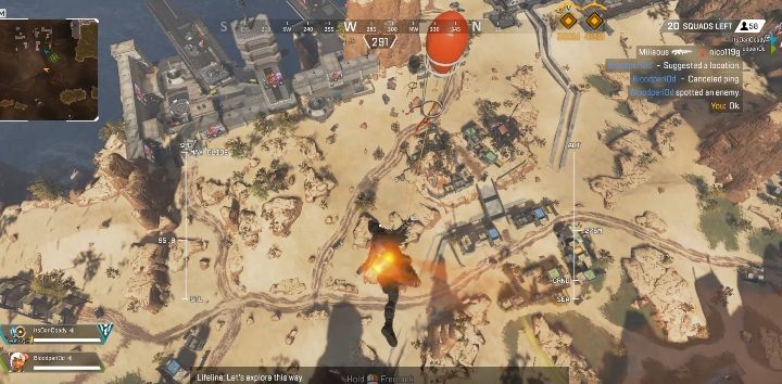 Aby użyć czerwonego balonu musisz zbliżyć się do niego i wspiąć się na samą górę po linie - Do czego służą czerwone balony w Apex Legends? - Apex Legends - poradnik do gry