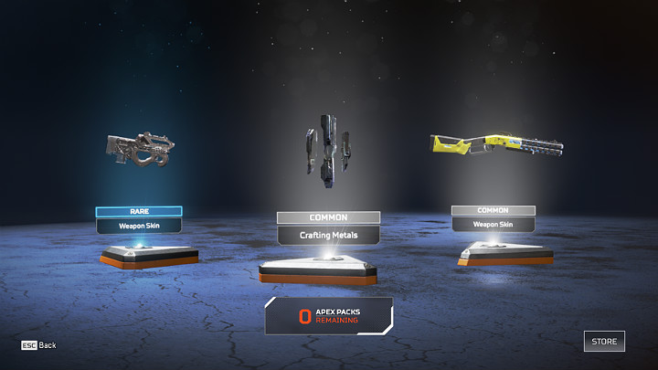 Metal rzemieślniczy możesz znaleźć tylko i wyłącznie w specjalnych pakietach - Apex Packs - Crafting i materiał rzemieślniczy - Mikrotransakcje - Apex Legends - poradnik do gry