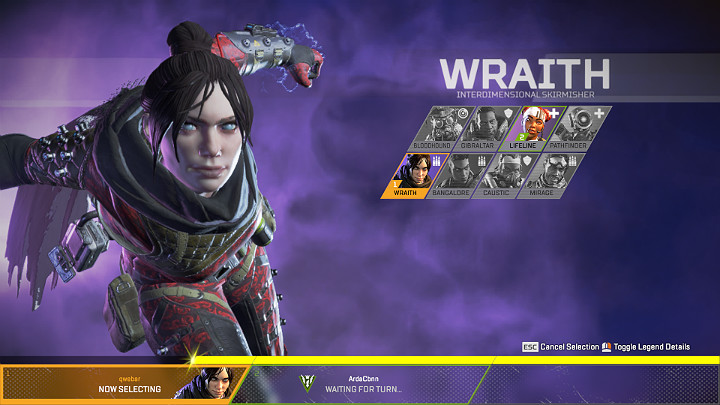 Wraith – Combatente Interdimensional – Personagens de Apex Legends™