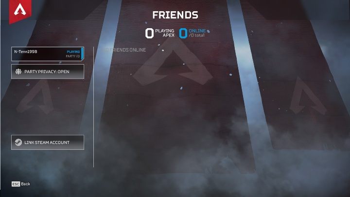 Aby zaprosić znajomych kliknij na puste pole znajdujące się obok twojej postaci - Tworzenie własnej drużyny w Apex Legends - Apex Legends - poradnik do gry