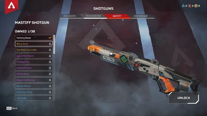 W trakcie rozgrywki możesz natrafić na cztery rodzaje strzelb - EVA-8 AUTO, PEACEKEEPER, MASTIFF oraz MOZAMBIQUE - Najlepsze bronie w Apex Legends - Apex Legends - poradnik do gry