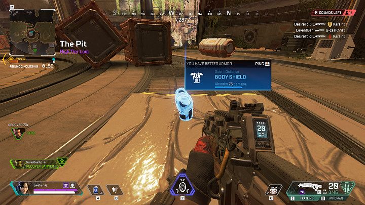 Rzadki pancerz to pancerz drugiego poziomu i posiada niebieski kolor - Jakie są rodzaje pancerza w grze Apex Legends? - Apex Legends - poradnik do gry