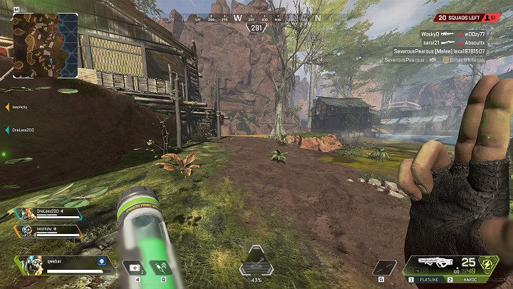 Zdolność taktyczna Octane sprawia, że Bohater może poruszać się o 30% szybciej przez 6 sekund - Octane - postacie w Apex Legends - Apex Legends - poradnik do gry