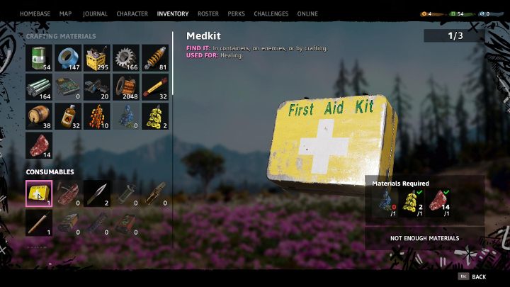 Zawsze warto mieć przy sobie przynajmniej jedną apteczkę. - Porady na start do Far Cry New Dawn - Far Cry New Dawn - poradnik do gry