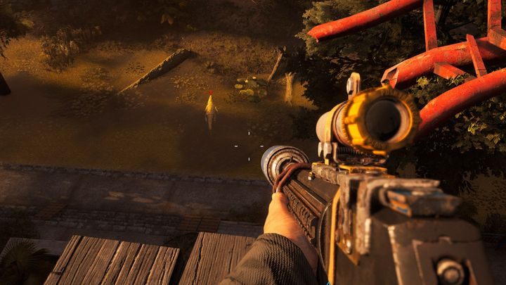 W czasie oczekiwania na helikopter możesz wykorzystać łódź do ucieczki - Park rozrywki Five Stars - Wyprawa w Far Cry New Dawn - Far Cry New Dawn - poradnik do gry