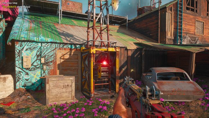 Przed bezpośrednim atakiem na posterunek, warto wyłączyć alarm. - Przejmowanie posterunków w Far Cry New Dawn - Far Cry New Dawn - poradnik do gry