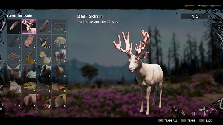 Wymiana skór to jeden ze sposobów na pozyskiwanie materiałów. - Crafting w Far Cry New Dawn - Far Cry New Dawn - poradnik do gry