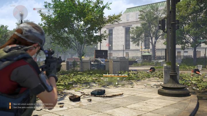 Podczas misji z grupy Territory Control trzeba pokonać wrogów, zebrać klucz i otworzyć skrzynię z zaopatrzeniem. - Kontrola obszaru + elite | Aktywności dodatkowe w The Division 2 - The Division 2 - poradnik do gry