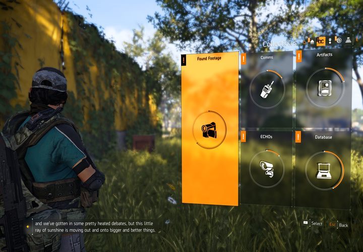 Wszystkie zebrane w grze kolekcjonerskie przedmioty możesz ponownie przejrzeć. - Gdzie można przejrzeć przedmioty kolekcjonerskie w The Division 2? - The Division 2 - poradnik do gry