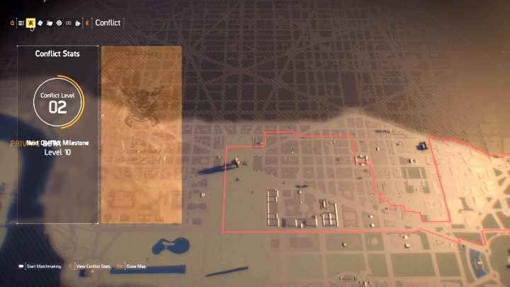 Starcie w tym trybie rozpocząć można z poziomu mapy. - Tryby Potyczka i Dominacja | Tryby gry w The Division 2 - The Division 2 - poradnik do gry
