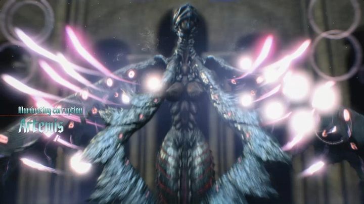Gdy pokonasz wrogów, wyzbieraj wszystkie czerwone kule w pokoju i przejdź dalej - Misja 03 - Latający łowca - Solucja Devil May Cry 5 - Devil May Cry 5 - poradnik do gry