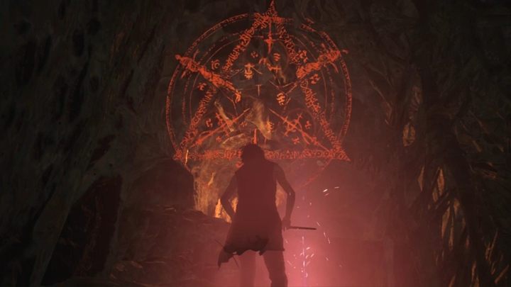 Kontynuuj drogę naprzód i zniszcz czerwony skrzep z krwią - Misja 14 - Rozdroże - V - Solucja Devil May Cry 5 - Devil May Cry 5 - poradnik do gry
